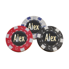 Personalised Poker Chip Markers (Pack of 3)