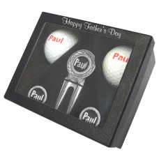 Personalised Boxed Gift Sets (Golf Balls, Pitch Repairer & Markers)