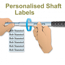 Shaft Labels Super Clear